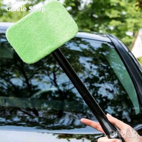 Четка с микрофибърна кърпа за почистване на стъклата на автомобила , снимка 5 - Аксесоари и консумативи - 44423045