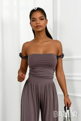 Дамски комплект от топ и панталон от вискоза Sicilia, 3цвята , снимка 11 - Комплекти - 51057048