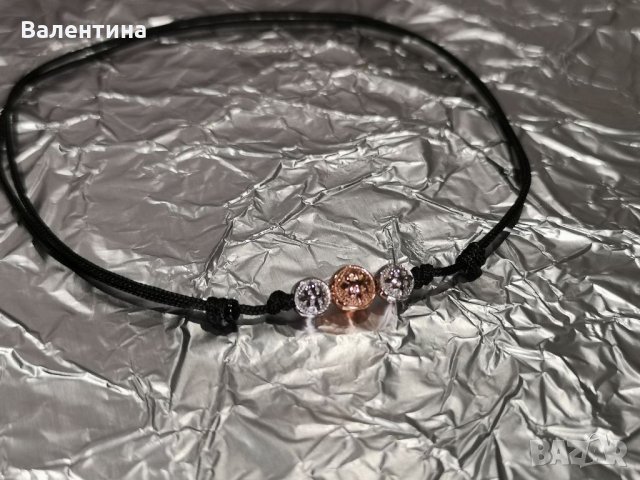 Дамски луксозен гердан Чокър от сребро и розово злато, снимка 5 - Колиета, медальони, синджири - 32114554