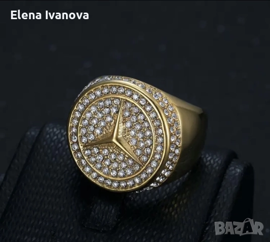 Уникален масивен пръстен Мерцедес в луксозна кутия, снимка 2 - Пръстени - 51462790