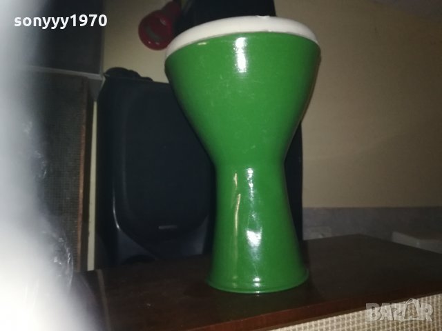 зелена тарамбука 26х17см от сирия 1509212018, снимка 3 - Ударни инструменти - 34145987