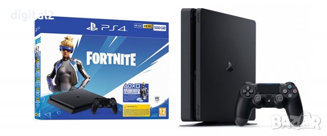 Конзола Sony Playstation 4 Slim 500 GB Реновирани + 2 Игри, снимка 3 - PlayStation конзоли - 36664728