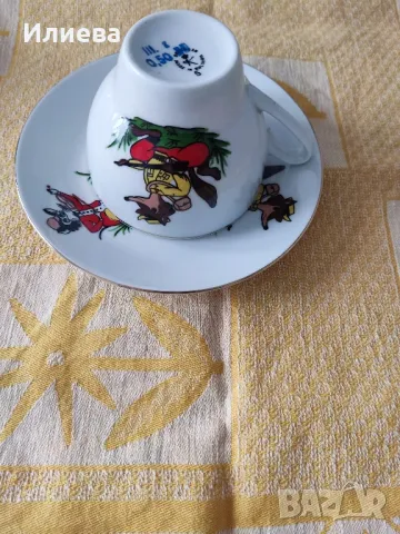 Детски порцеланов комплект за хранене , снимка 8 - Антикварни и старинни предмети - 48126709