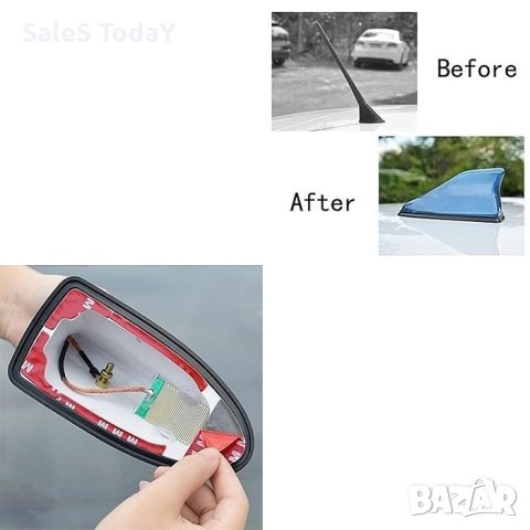 Антена за автомобил, акула,  електрическа, тъмно сива, снимка 4 - Части - 42820087