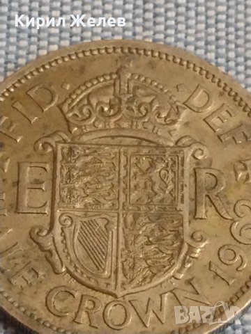 Рядка монета половин крона 1962г. Англия Елизабет втора за КОЛЕКЦИОНЕРИ 30368, снимка 3 - Нумизматика и бонистика - 44490225