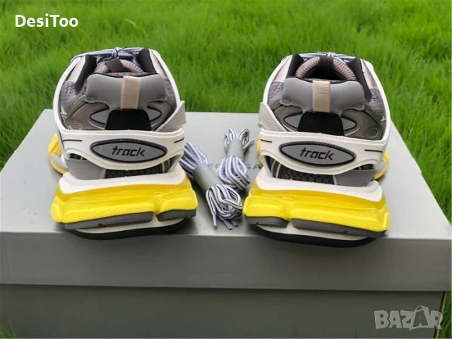 Balenciaga Track Sneaker "Grey/Yellow" , снимка 2 - Маратонки - 54362429