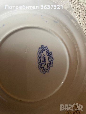 Над 100 годишни чиния и каничка /Синя магия за дълголетие, снимка 4 - Антикварни и старинни предмети - 44287339