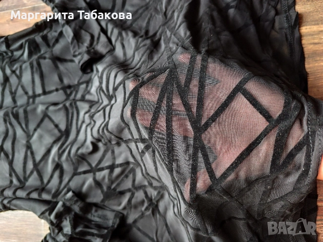 Нова черна къса рокля, снимка 3 - Рокли - 52099319