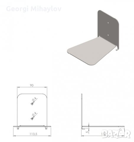 Невидима Етажерка Лавица Поставка Рафт за Книги, снимка 5 - Декорация за дома - 13360052