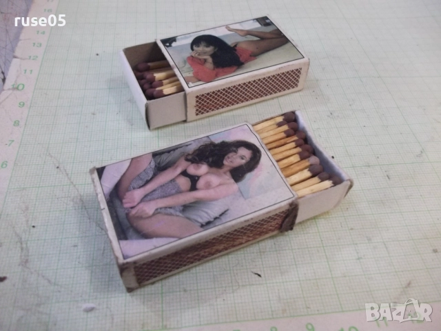 Лот от 2 бр. кибрита с образи на жени, снимка 3 - Колекции - 52183595
