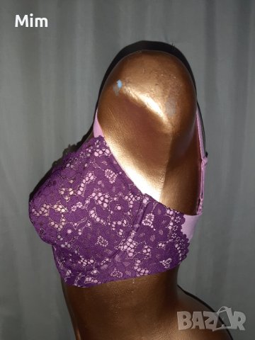 Viktoria's Secret 75 G  ,Дантелен сутиен бордо с много рядък размер , снимка 6 - Бельо - 37538433