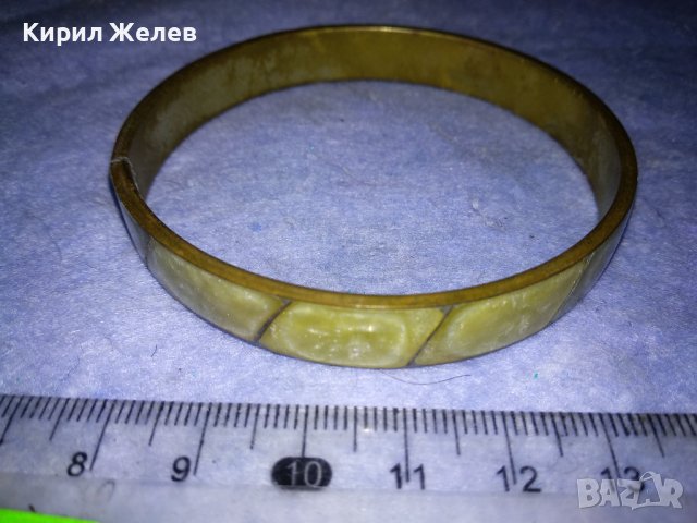 СТАРИННА ТИБЕТСКА ТРАДИЦИОННА ГРИВНА БРОН и ЯСПИС РЪЧНА ИЗРАБОТКА 26906, снимка 2 - Антикварни и старинни предмети - 40856265