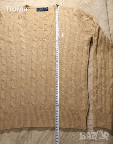 POLO Ralph Lauren вълна и кашмир пуловер M, снимка 7 - Блузи с дълъг ръкав и пуловери - 52777424