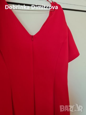 Червена рокля , снимка 2 - Рокли - 39635664