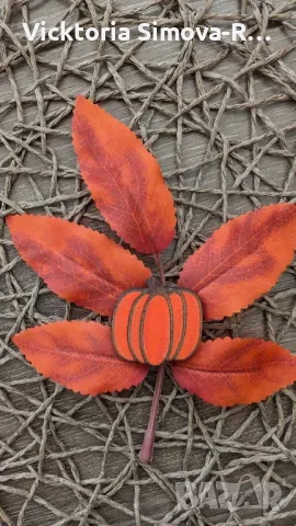 Сет от 6 броя дървени, ръчно рисувани шнолки “Горска приказка”, снимка 4 - Шноли, диадеми, ленти - 47761913