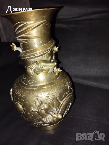 много стара азиатска ваза, снимка 4 - Антикварни и старинни предмети - 50729752