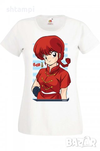 Дамска тениска Ranma Saotome,Анимация,игра,Празник,Повод., снимка 2 - Тениски - 38073840