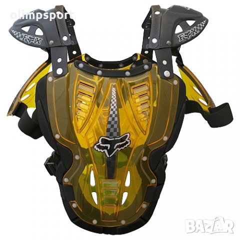 Ризница мото прозрачна FOX. Един размер, който дава възможност за регулиране при раменете, лактите и, снимка 3 - Спортна екипировка - 31540871