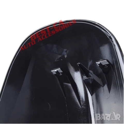 Капаци за огледала със щипки черен пиано лак Batman Style подходящи за BMW E87 E90 E91 E92 facelift, снимка 5 - Аксесоари и консумативи - 51971502