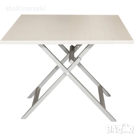 Маса сгъваема градинска, 90*90*72,5 см, снимка 1