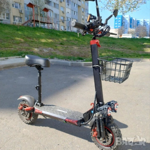 Електрически скутер, тротинетка със седалка 1200W 18AH, 55 км/ч, снимка 16 - Мотоциклети и мототехника - 51943122