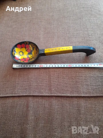 Стара Руска дървена лъжица #2, снимка 6 - Други ценни предмети - 48012460