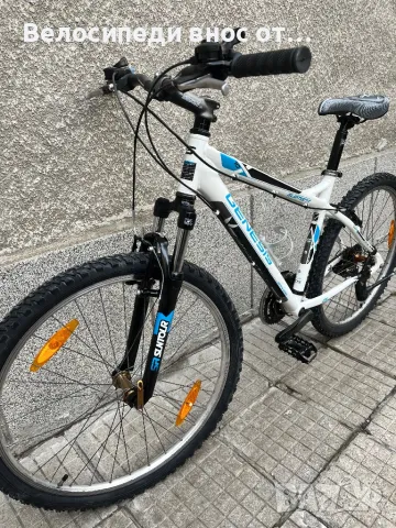 Алуминиев велосипед 26 цола 21 скорости палцови команди преден амортисьор много запазено , снимка 13 - Велосипеди - 48282007