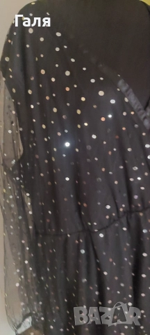 Дълга блестяща рокля с тюл размер 2-3ХЛ, снимка 11 - Рокли - 52197121