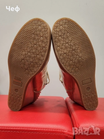 Златисти кецове с капси на висока платформа, снимка 8 - Кецове - 53964985