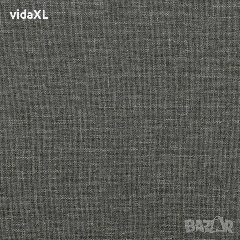 vidaXL Рамка за легло без матрак, тъмносив, 120x190 см, плат, снимка 8 - Спални и легла - 56146810