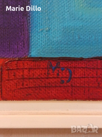 авторска картина мало върху ленено платно, снимка 2 - Картини - 53949712