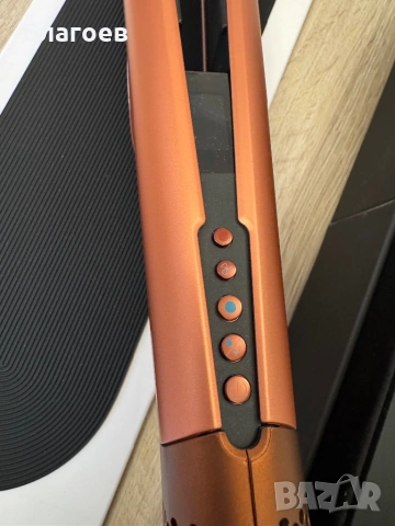 Нова с гаранция Преса за коса Dyson HT01 Airstrait™, Amber silk / Pink champagne, снимка 10 - Преси за коса - 53219591