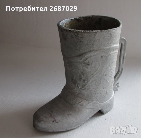 Ваза, вази  ботуш, метал, керамика 2 бр., снимка 2 - Други - 31812404