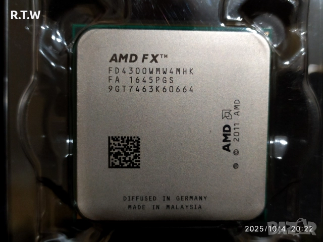 FX-4300, 3.80 GHz (4MB Cache, up to 4.00 GHz) Socket AM3+