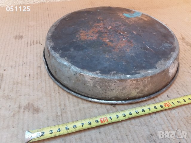 кована възрожденска тавичка - медна, калайдисана , снимка 10 - Антикварни и старинни предмети - 37491752