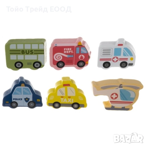 Дървени блокове-Град 100 броя Kruzzel, снимка 11 - Образователни игри - 52671248