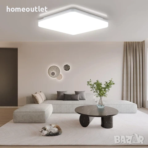 ПРОМОЦИЯ 24W RGB LED плафон с дистанционно и регулируема светлина OEEGOO LS-CL-C24W-DIM+RGB, снимка 6 - Лед осветление - 51139927