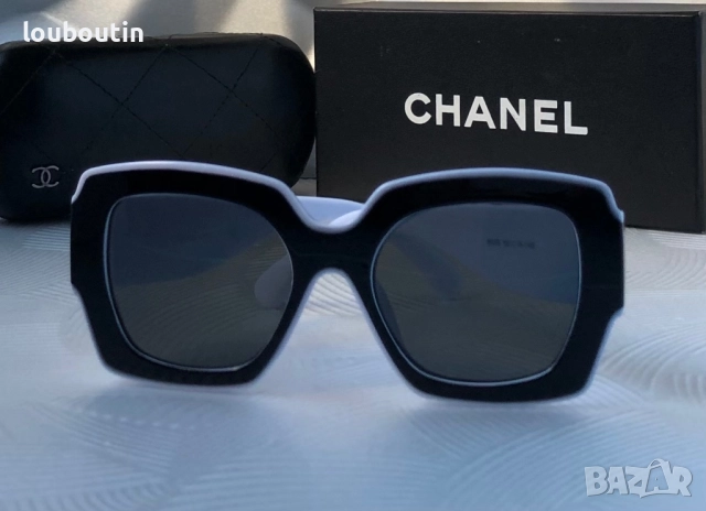 Дамски слънчеви очила квадратни черно и бяло, снимка 7 - Слънчеви и диоптрични очила - 51703729