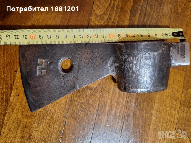 Стара немска брадва 70лв, снимка 4 - Антикварни и старинни предмети - 47964597