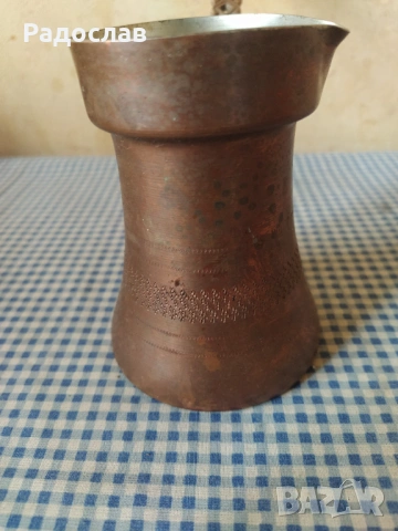 старо медно джезве за турско кафе, снимка 6 - Други - 54264654