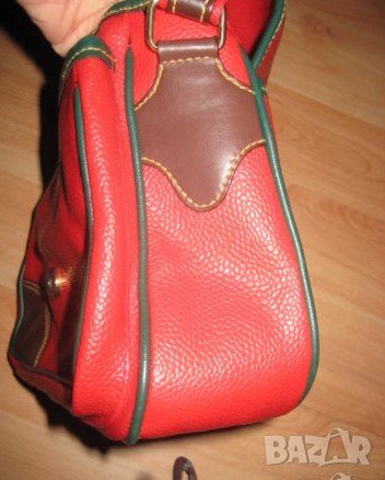 Чанта червена с дълга дръжка, снимка 4 - Чанти - 31962851