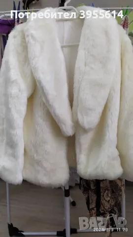 Продавам дамско късо палто от еко кожа, снимка 8 - Палта, манта - 48600060