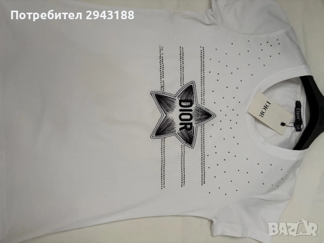 Дамска тениска Dior, снимка 2 - Тениски - 54300483