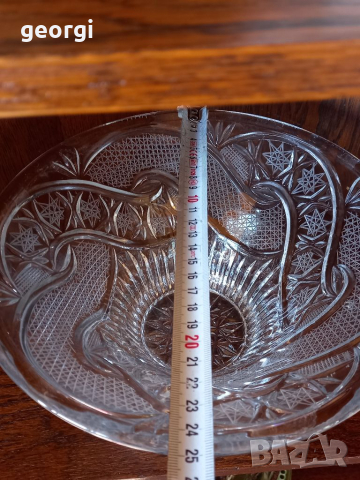 Кристална фруктиера   16/1, снимка 6 - Аксесоари за кухня - 36427560