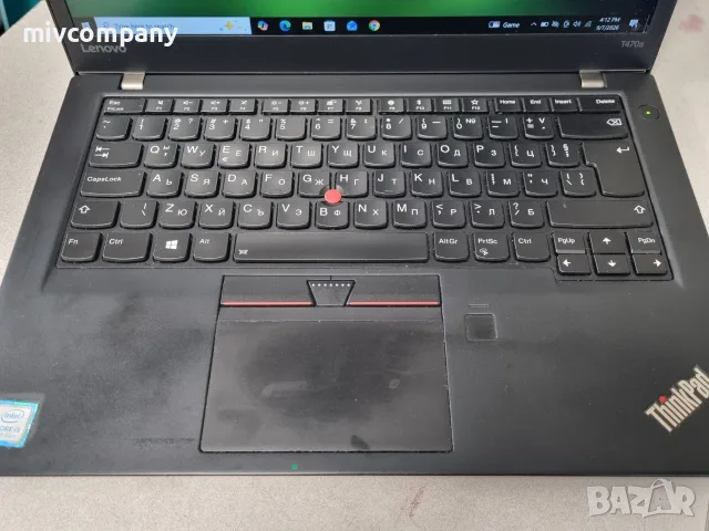 Лаптоп Lenovo ThinkPad  T470s i5 ram 8 256 ssd, снимка 6 - Лаптопи за работа - 55980180