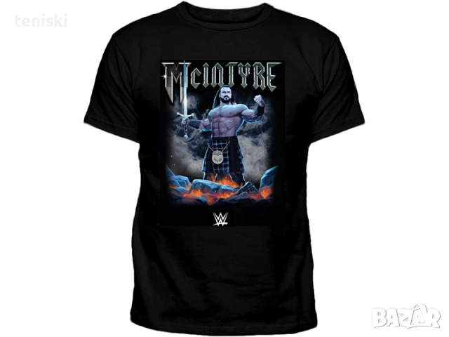  Тениска WWE кеч Drew McIntyre 8 модела мъжки и детски , снимка 3 - Тениски - 28667120