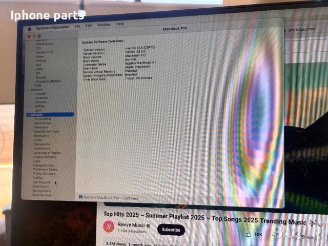 MacBook Pro 13" (2020) – С нов дисплей (За довършване / Сервизен проект или части), снимка 5 - Лаптопи за игри - 51248028