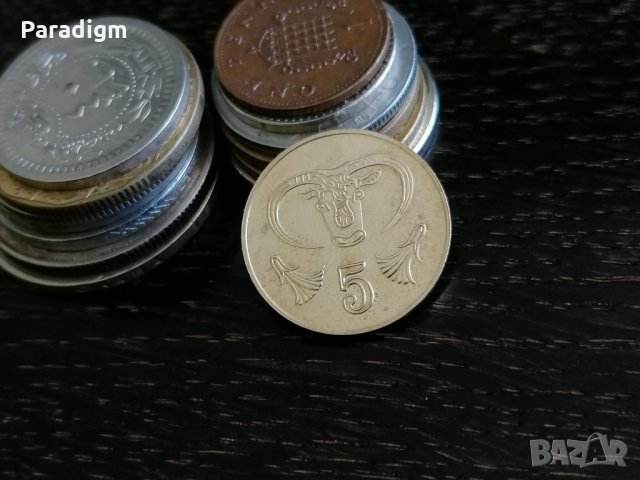 Mонета - Кипър - 5 цента | 2001г., снимка 1 - Нумизматика и бонистика - 29412201
