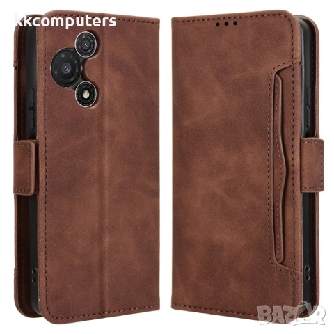 Калъф-портфейл за TCL 60R 5G, Кожен PU- 3 слотa за карти, Магнитно затваряне, вкл. Протектор, 5 Цвят, снимка 4 - Калъфи, кейсове - 52937893