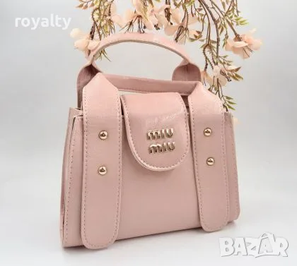  Miu Miu Нова Кожена Дамска Чанта Миу Миу 